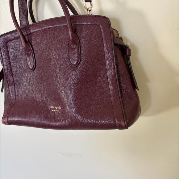 Kate Spade New York medium knott pebbled leather satchel flawed - Picture 4 of 9